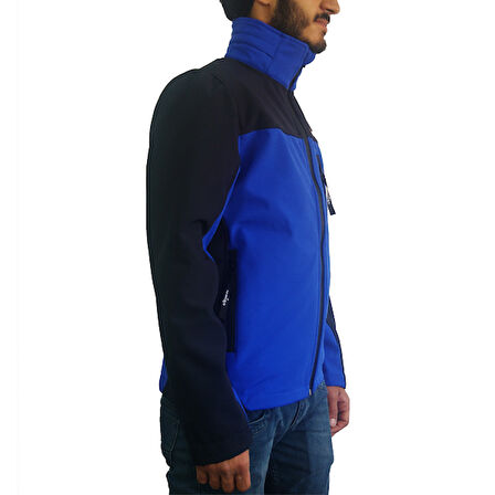 Lemigo Softshell Mavi-Siyah Mont S