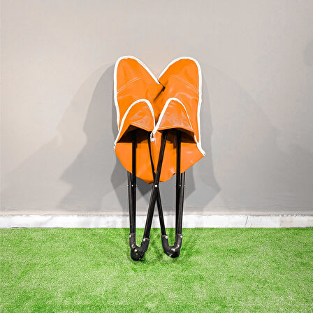 Argeus Butterfly Katlanabilir Kamp Sandalyesi Turuncu