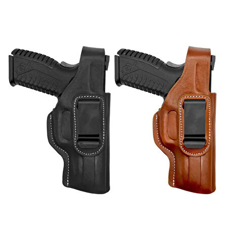 Savage Belt Maşalı Tabanca Kılıfı Smith Wesson 5906 Kahve