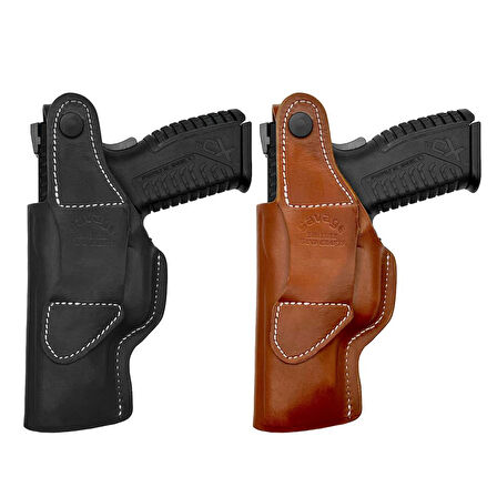 Savage Belt Maşalı Tabanca Kılıfı Smith Wesson 5906 Kahve