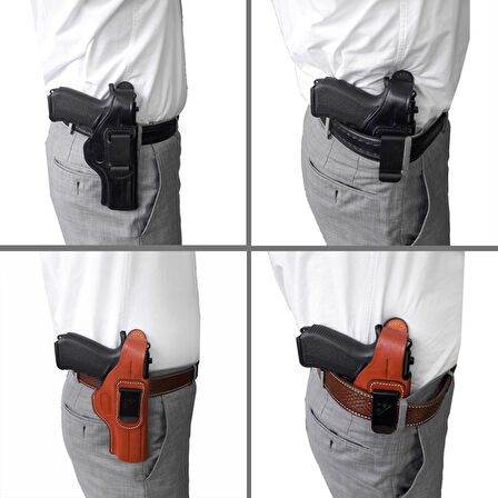 Savage Belt Maşalı Tabanca Kılıfı Smith Wesson 5906 Kahve