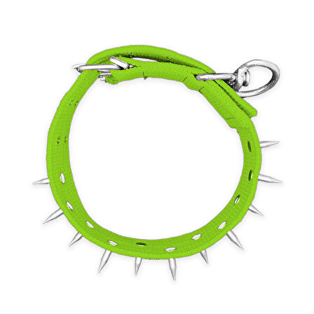 Dokuma Çivili Köpek Boyun Tasması - 5*80 cm - Yeşil
