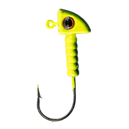 Jighead - Zoka - Kurşunlu Olta İğnesi - (XH-A 06) - Yeşil Siyah - 6 Gr - 5 Adet