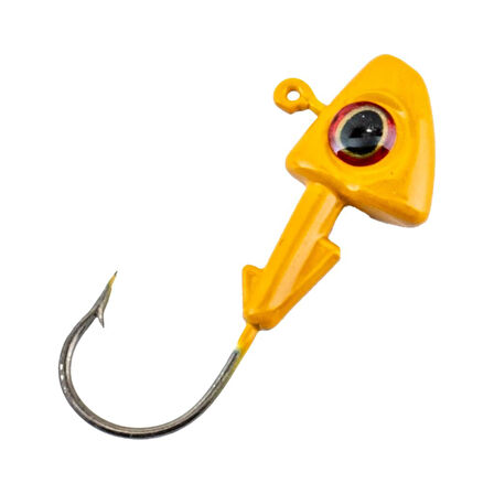 Jighead - Zoka - Kurşunlu Olta İğnesi - (XH-A 07) - Sarı - 8 Gr - 5 Adet