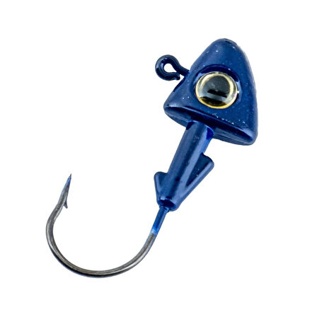 Jighead - Zoka - Kurşunlu Olta İğnesi - (XH-A 07) - Mavi - 10 Gr - 5 Adet