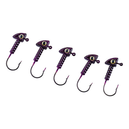 Kurşunlu Jighead Zoka - 7g - Fishack - Mor (XHA06) - 5 Adet