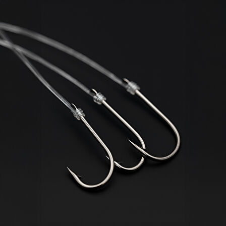 3 İğneli Kurşunlu Beden Takımı - Dip Beden Oltası - Fırdöndülü - 15 gr - 5 Adet