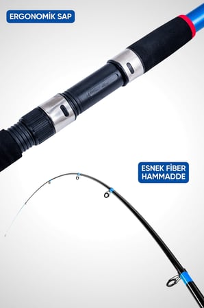 Hobi Kıyı Olta Takımı - 300cm 30-60gr Kamış + 4000'lik Olta Makinesi (XB4+BL300)