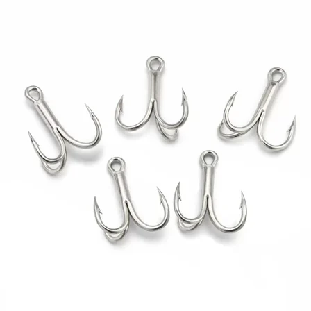 Üçlü İğne - Nikel Üçlü Kanca - Fishack 3210 - 5 Adet - No: 1/0