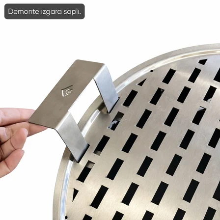 Taşınabilir Kömür Barbekü Mangal  - Büyük - 44cm*13cm*67cm