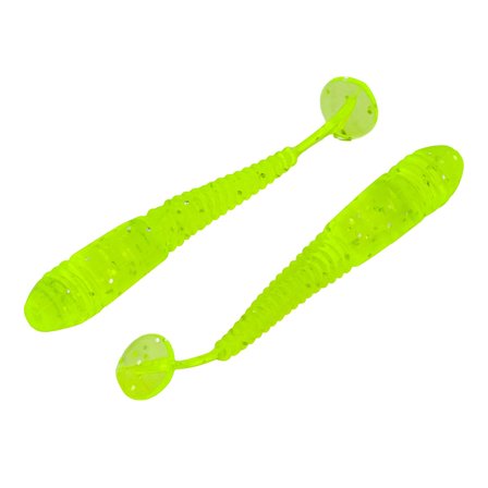 Silikon Kurt Yem - 1,1g 55mm - Fishack Wormix - 10 Adet - UV - Fluo Green