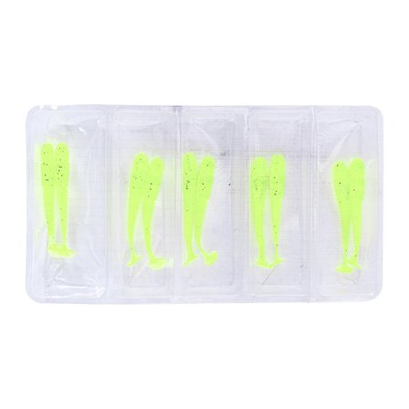 Silikon Kurt Yem - 1,1g 55mm - Fishack Wormix - 10 Adet - UV - Fluo Green