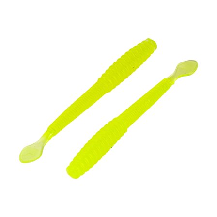 Silikon Kurt Yem - 2,2g 87mm - Fishack Wormix - 10 Adet - UV - Fluo Green