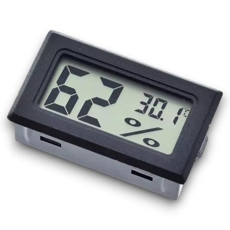 Mini Lcd Dijital Elektronik Siyah Termometre Higrometre Sıcaklık Nem Ölçer (KABLOSUZ)