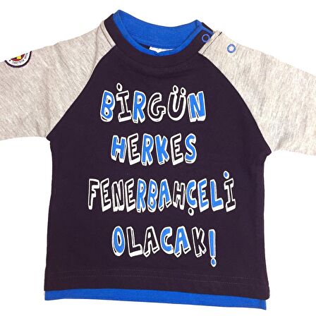 Fenerbahçe Orjinal Lisanslı Uzun Kol  Sweatshirt