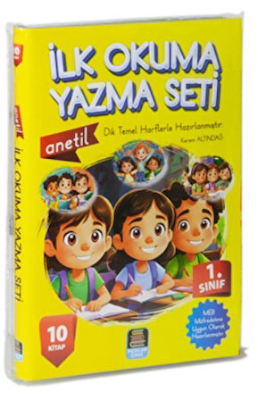 1.Sınıf Anetil İlk Okuma Yazma Seti (10 Kitap)