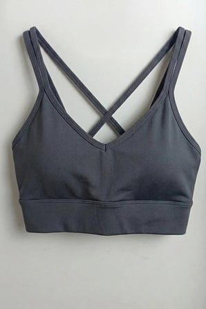 Çapraz İp Askılı Çıkarılabilir Pedli Sporcu Sütyeni Bralette