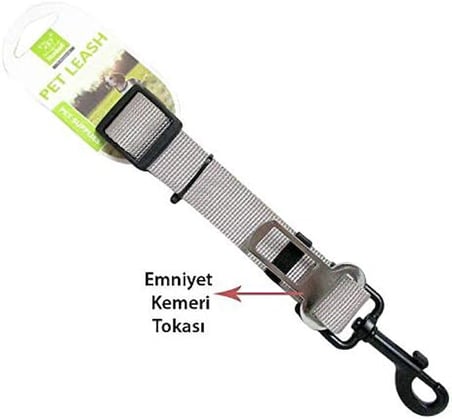 Emniyet Kemerine Takılan Uzatma Köpek Tasması