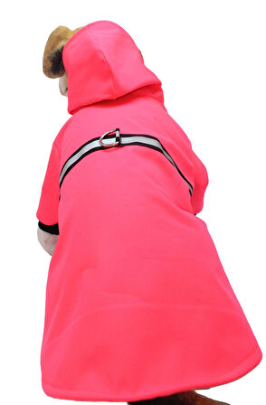 Su Geçirmez Pembe Köpek Yağmurluğu