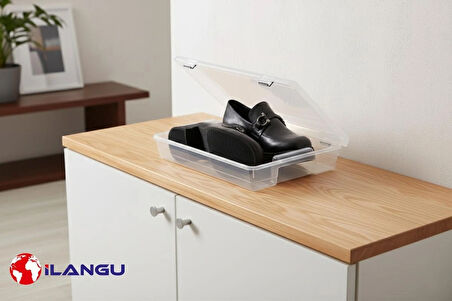 20 ADET ŞEFFAF KADIN AYAKKABI SAKLAMA KUTUSU- HAVA KANALLI- AYAKKABI DÜZENLEYİCİ