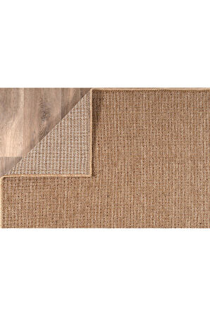 Srz-0503 Jüt Tabanlı Hasır Dokuma Örme Bohem Antialerjik Halı Kilim Balık Sırtı