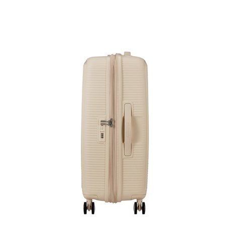 american tourister soundbox krem 67/24 körüklü orta boy sert valiz