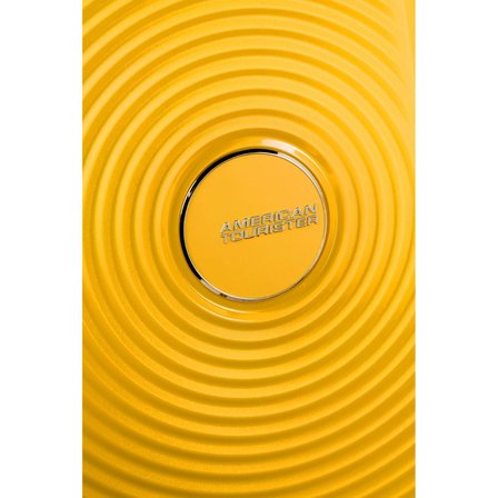American Tourister Sarı Soundbox - Körüklü 77 cm Büyük Sert Valiz