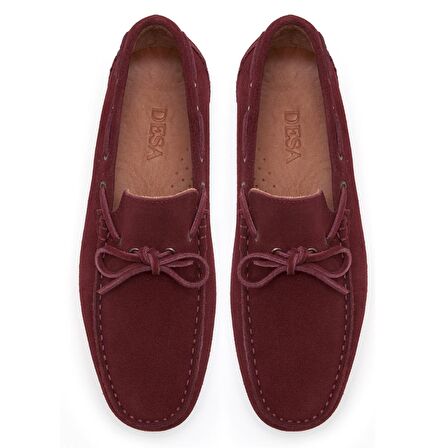 Connor Bordo Erkek Süet Loafer