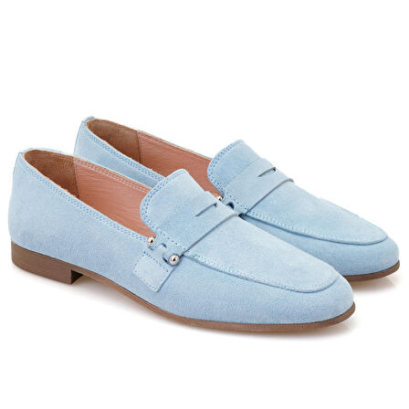 Jade Mavi Kadın Deri Loafer