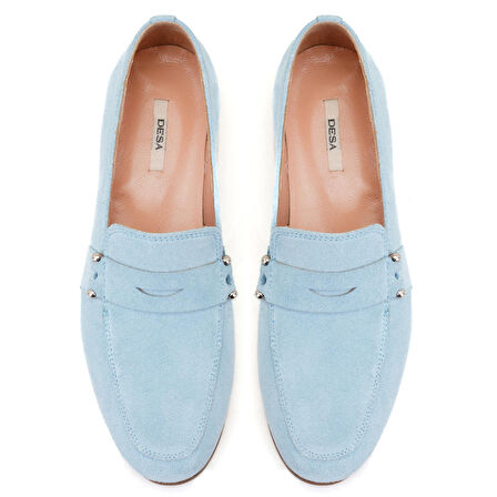 Jade Mavi Kadın Deri Loafer