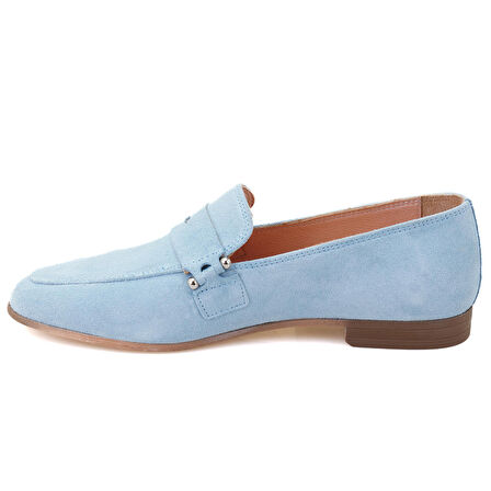 Jade Mavi Kadın Deri Loafer