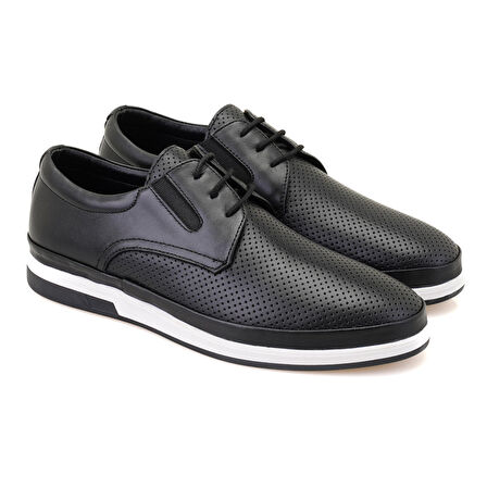 Celia Siyah Erkek Günlük Deri Ayakkabı