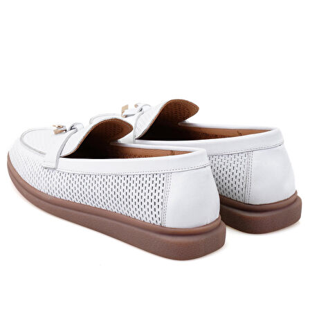 Breana Beyaz Kadın Günlük Deri Ayakkabı