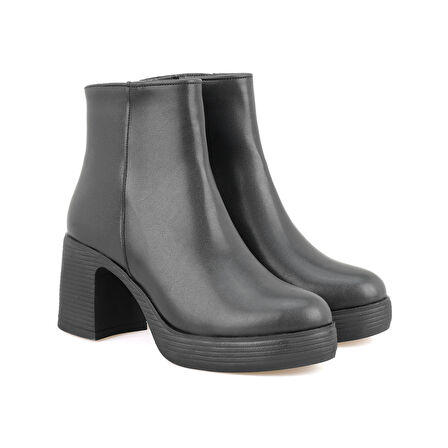 Kadın Siyah Topuklu Bot