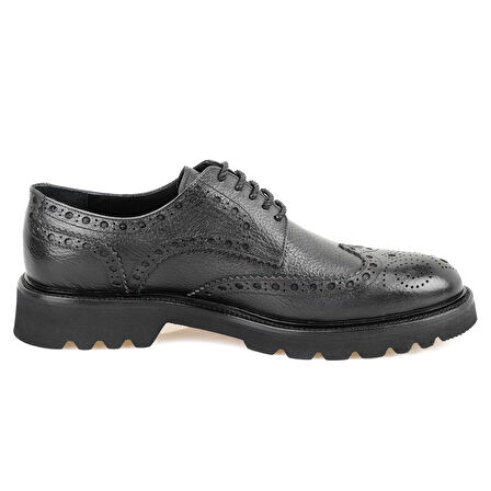 Casey Siyah Erkek Deri Klasik Ayakkabı