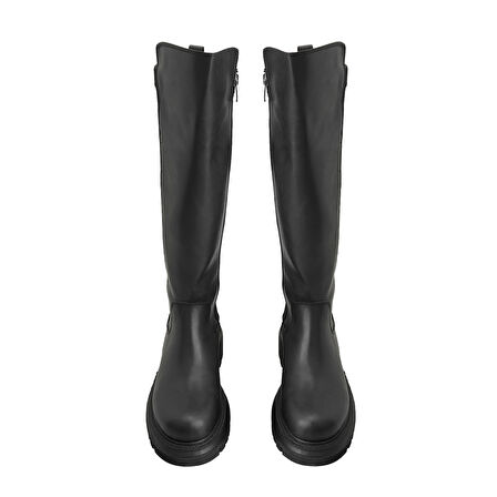 Zeljko Siyah Kadın Fermuarlı Çizme