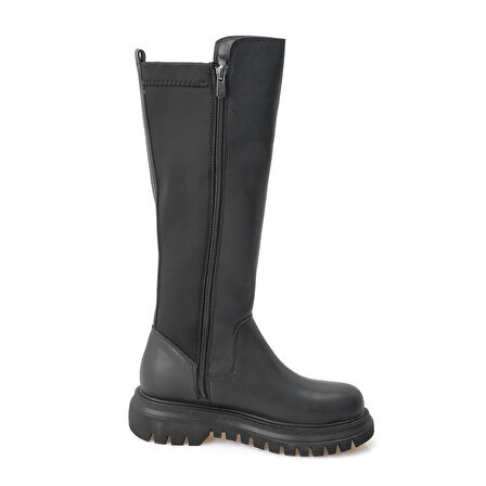 Zeljko Siyah Kadın Fermuarlı Çizme