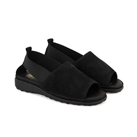 Laney Taba Kadın Nubuk Aerocomfort Deri Sandalet