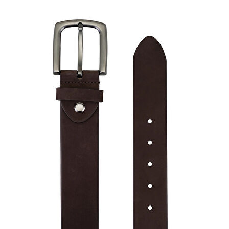 Tulip Kahve Erkek Deri Spor Kemer