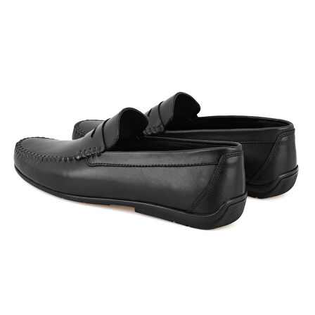 Austin Siyah Erkek Deri Loafer