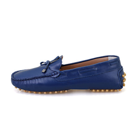 Marquita Mavi Deri Loafer