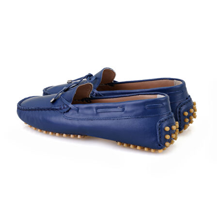 Marquita Mavi Deri Loafer