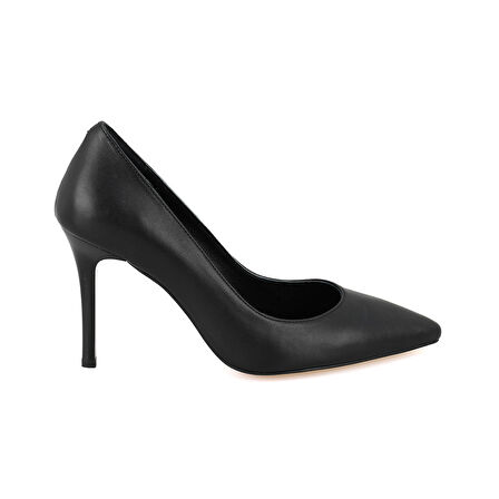 Kadın Siyah Napa Deri Stiletto