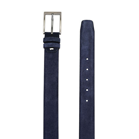 Keanu Lacivert Erkek Spor Deri Kemer