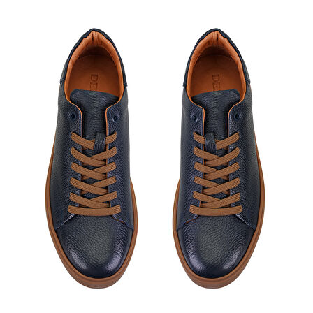 Larry Lacivert Erkek Deri Günlük Ayakkabı