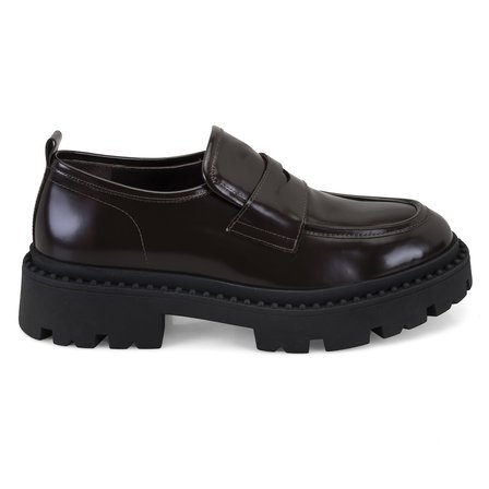 Nayeli Kahve Deri Loafer