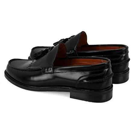 Jimmy Siyah Erkek Deri Loafer
