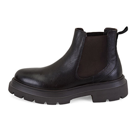 Pietsa Kahve Erkek Lastikli Deri Chelsea Bot