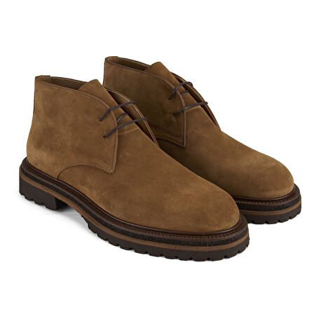 Callien Taba Erkek Bağcıklı Deri Bot