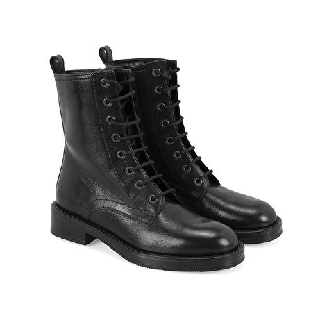 Etira Siyah Kadın Deri Bot